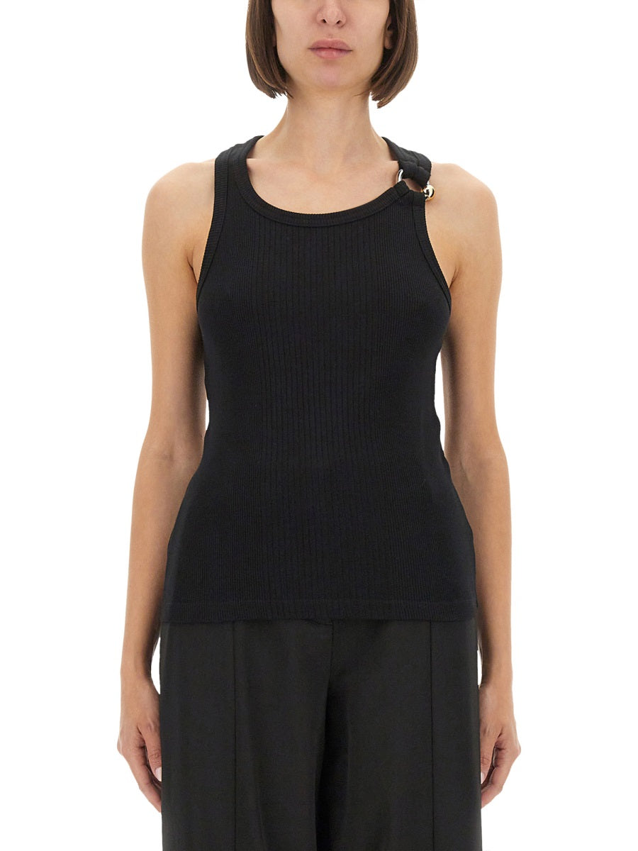 Jean Paul Gaultier Women Tank Top With Piercing JEAN PAUL GAULTIER