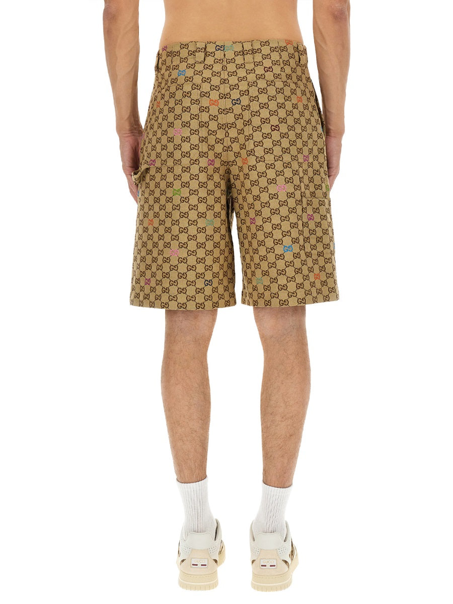 Gucci Men Fabric Shorts Gg GUCCI