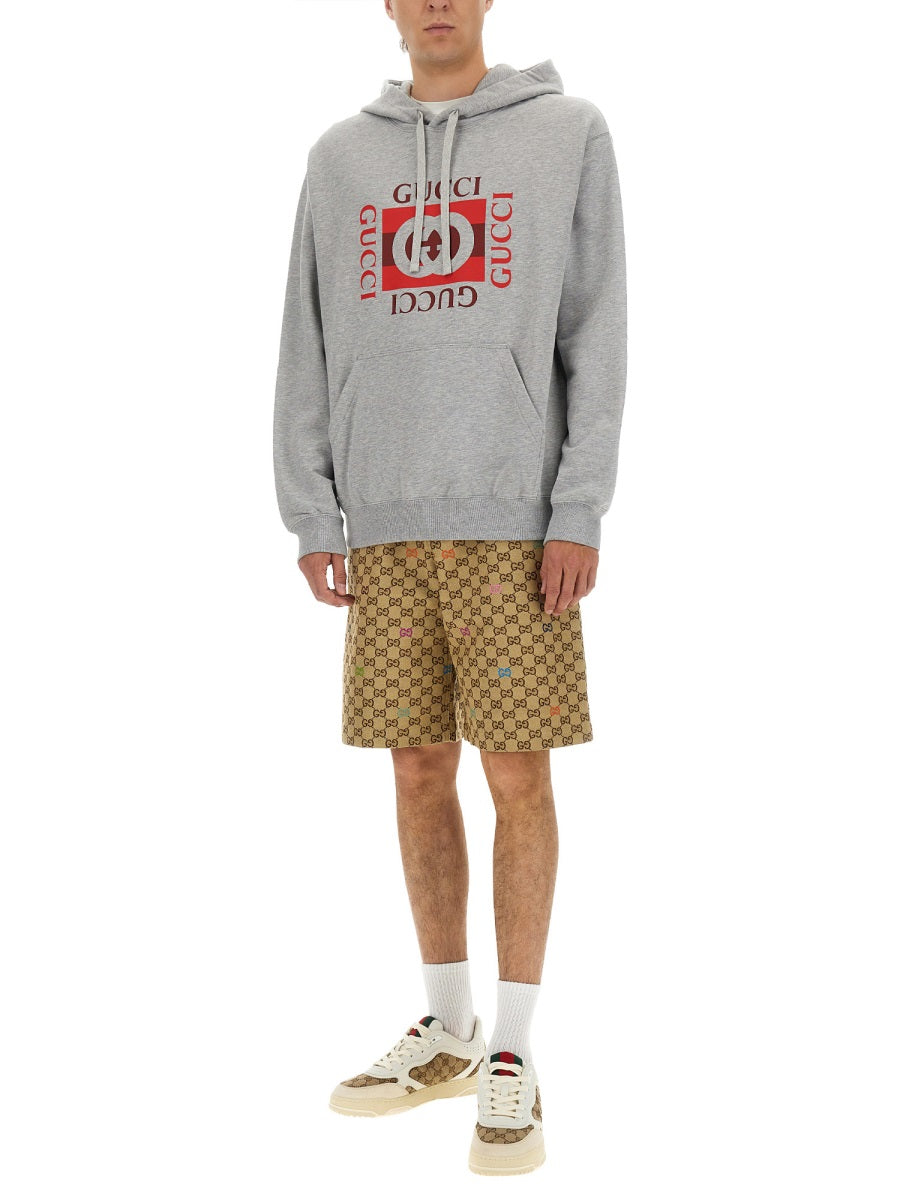 Gucci Men Fabric Shorts Gg GUCCI