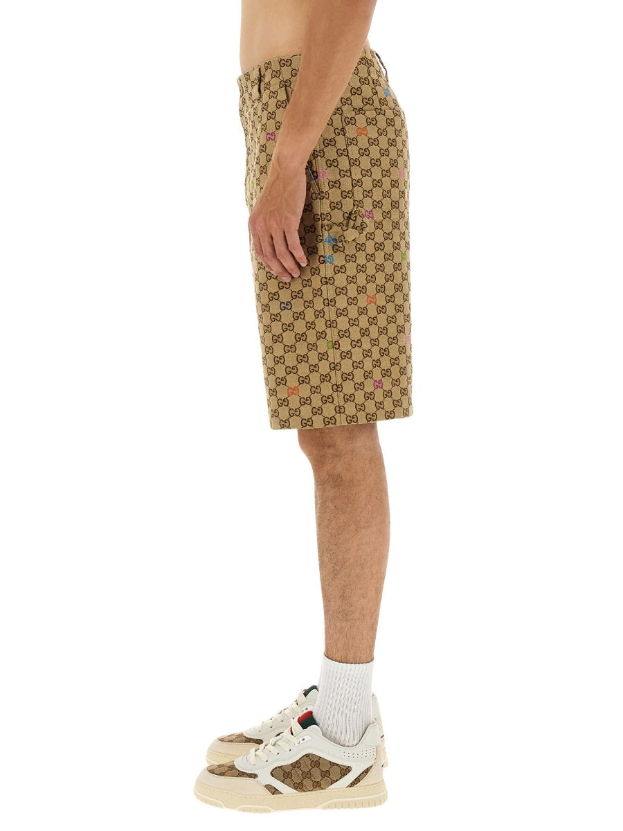 Gucci Men Fabric Shorts Gg GUCCI