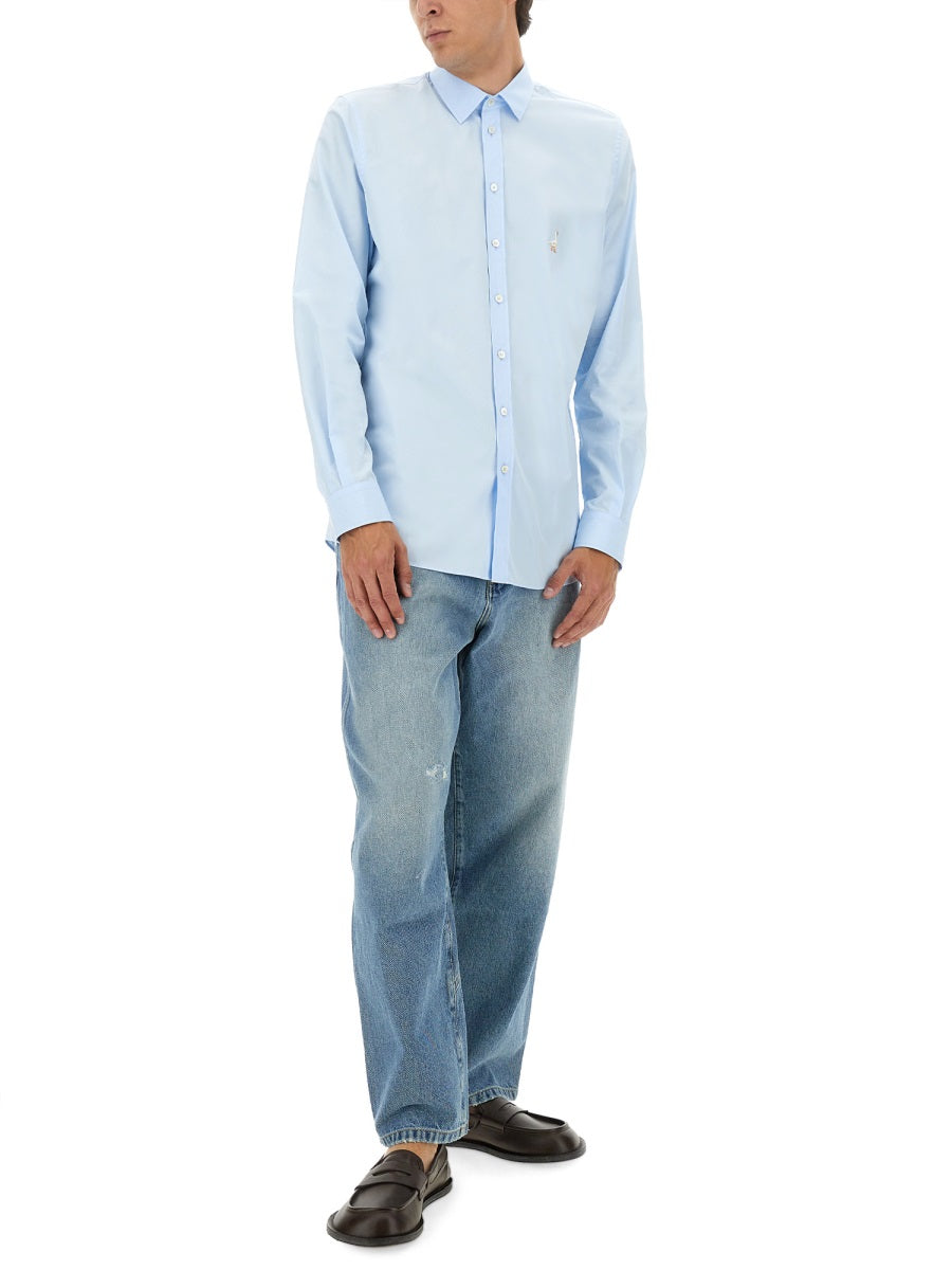Moschino Men Cotton Poplin Shirt MOSCHINO