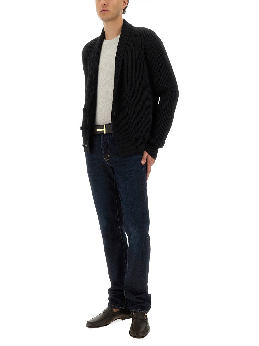 Tom Ford Men Double-Breasted Cardigan TOM FORD