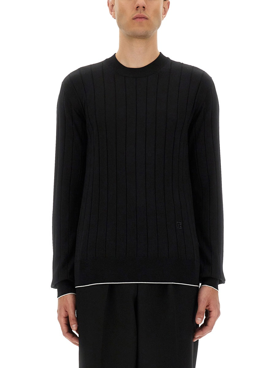 Balmain Men Silk And Cotton Knit BALMAIN