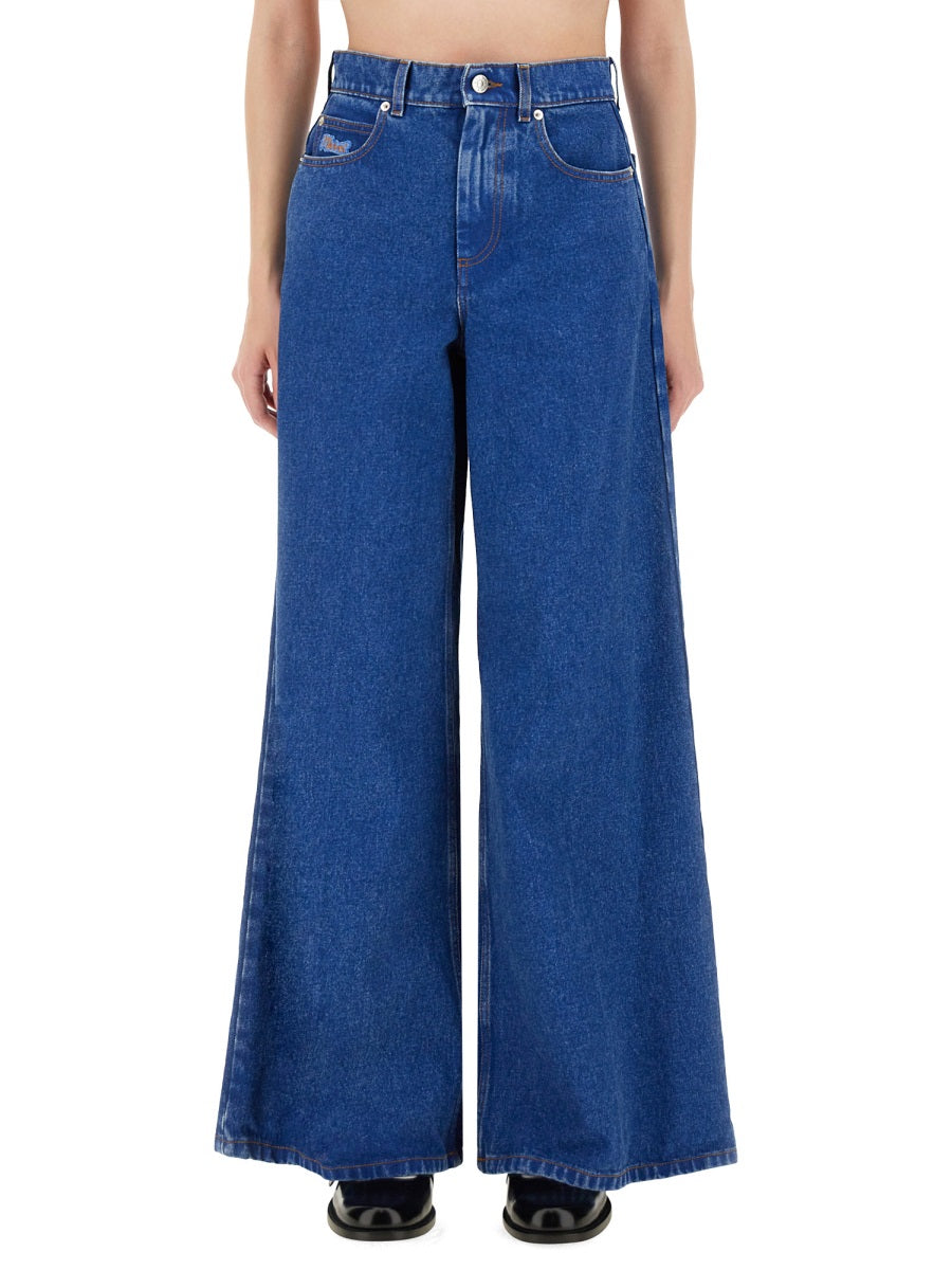 Marni Women Denim Wide Leg Jeans MARNI