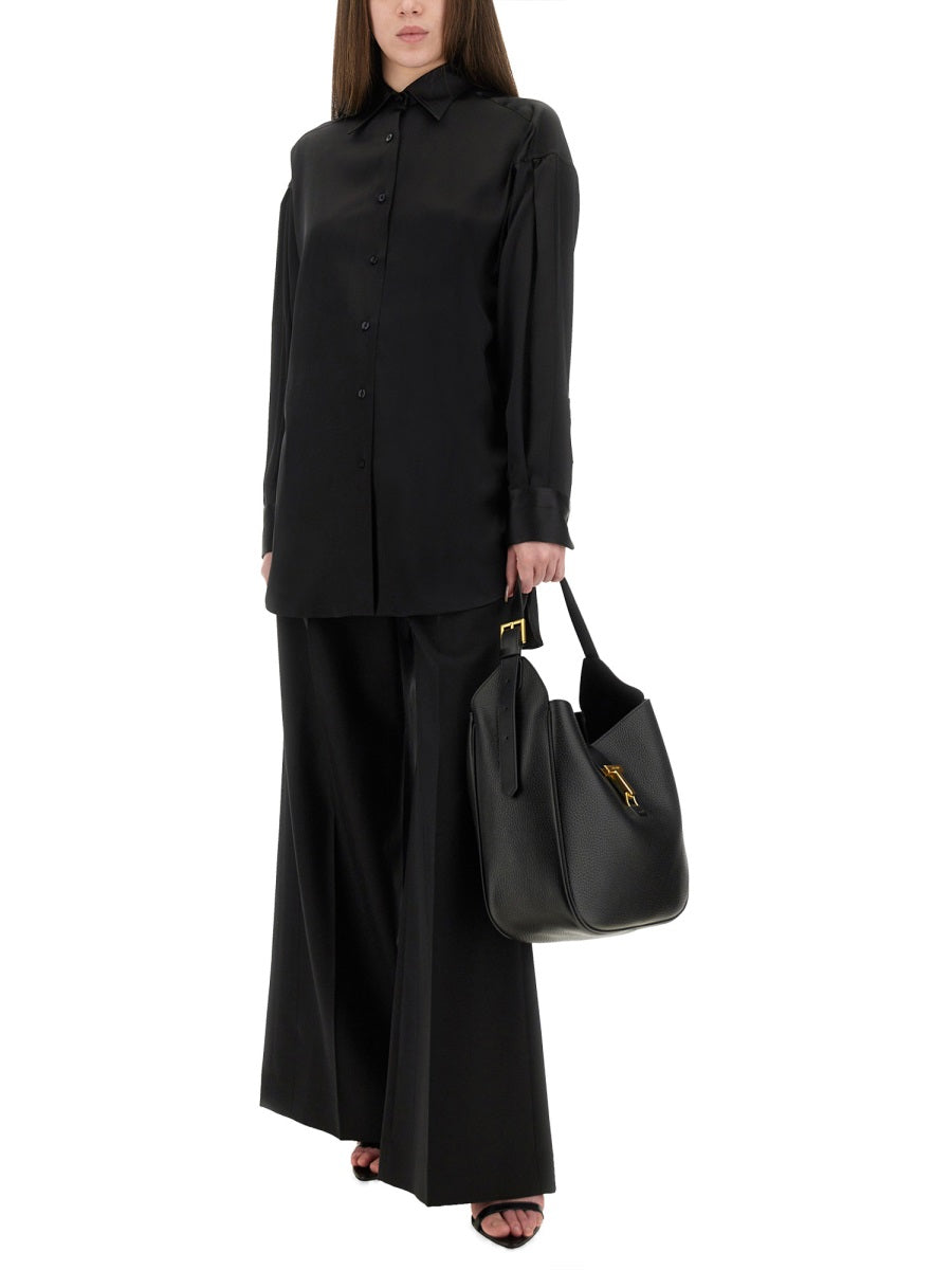 Tom Ford Women Stretch Silk Satin Shirt TOM FORD