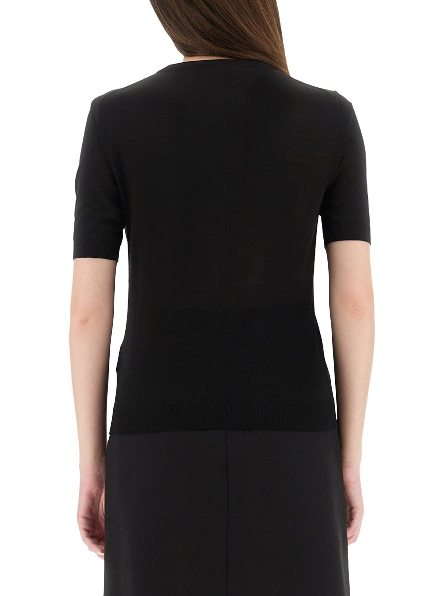 Versace Women Logo Knit T-Shirt VERSACE