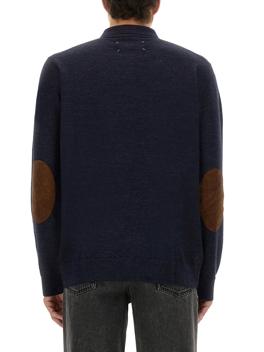 Maison Margiela Men Wool Polo. MAISON MARGIELA