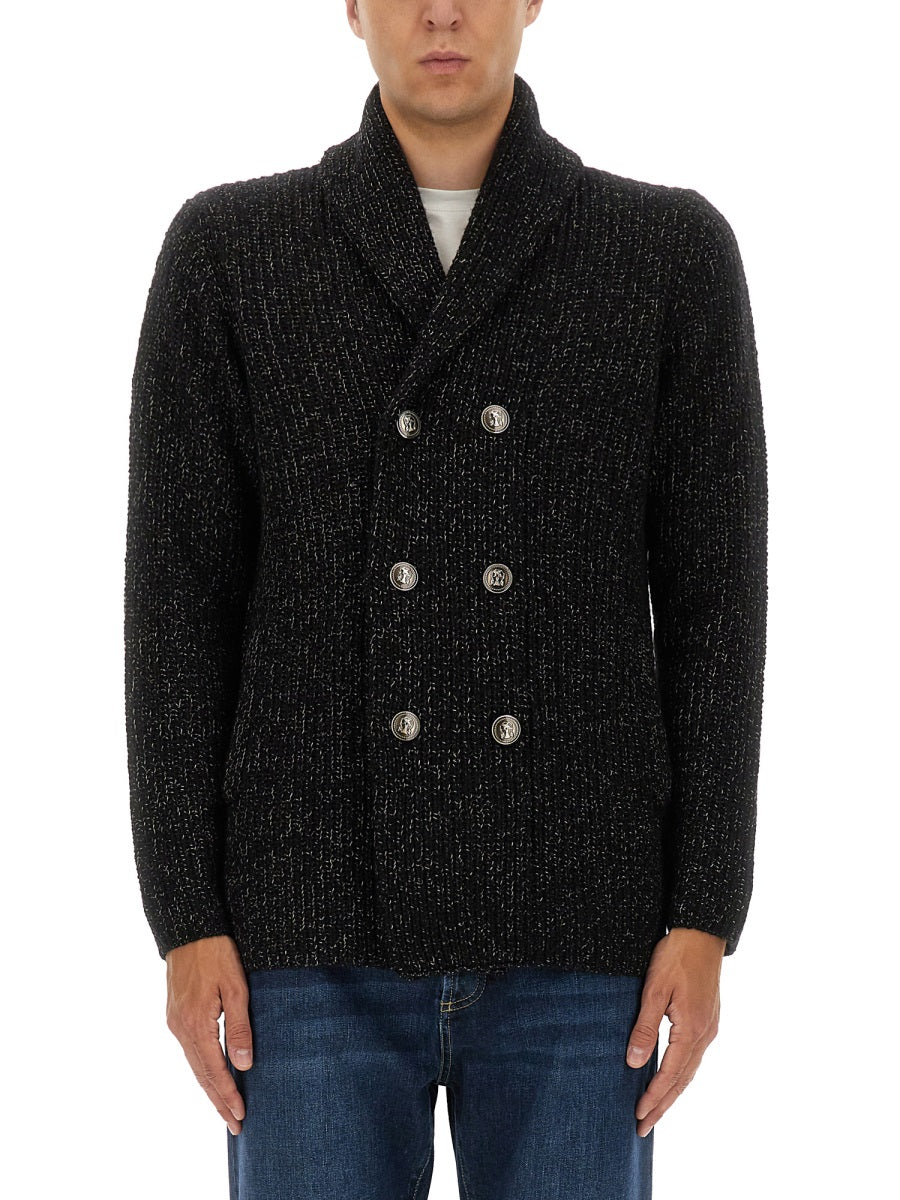 Brunello Cucinelli Men Double-Breasted Cardigan BRUNELLO CUCINELLI