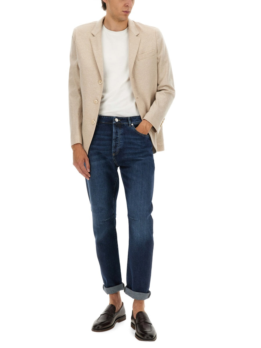 Brunello Cucinelli Men Cashmere Jersey Jacket BRUNELLO CUCINELLI