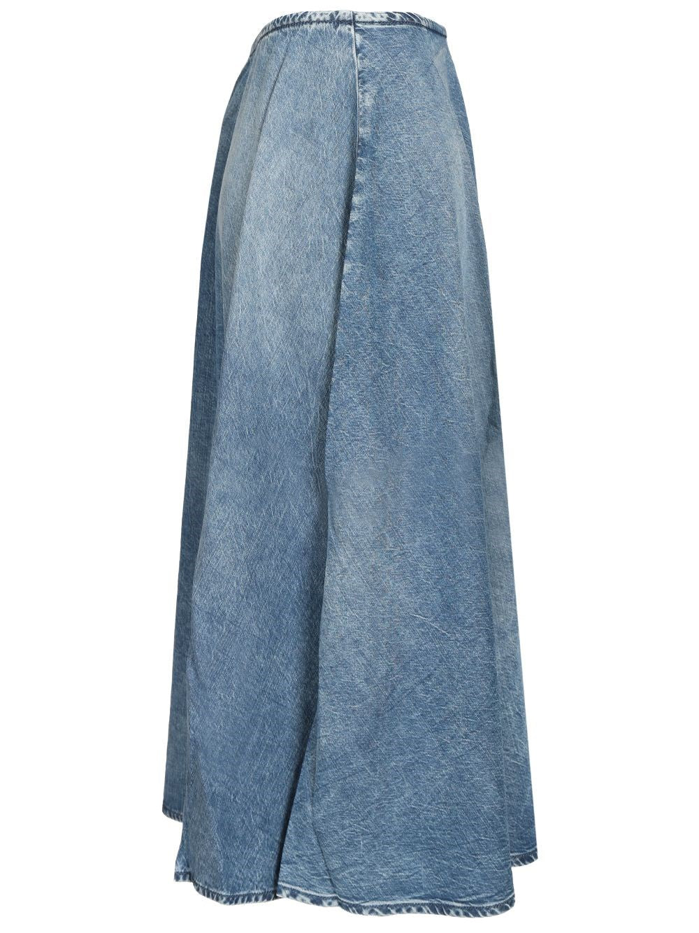 Diesel Women Wide Skirt In Flowing Denim DIESEL
