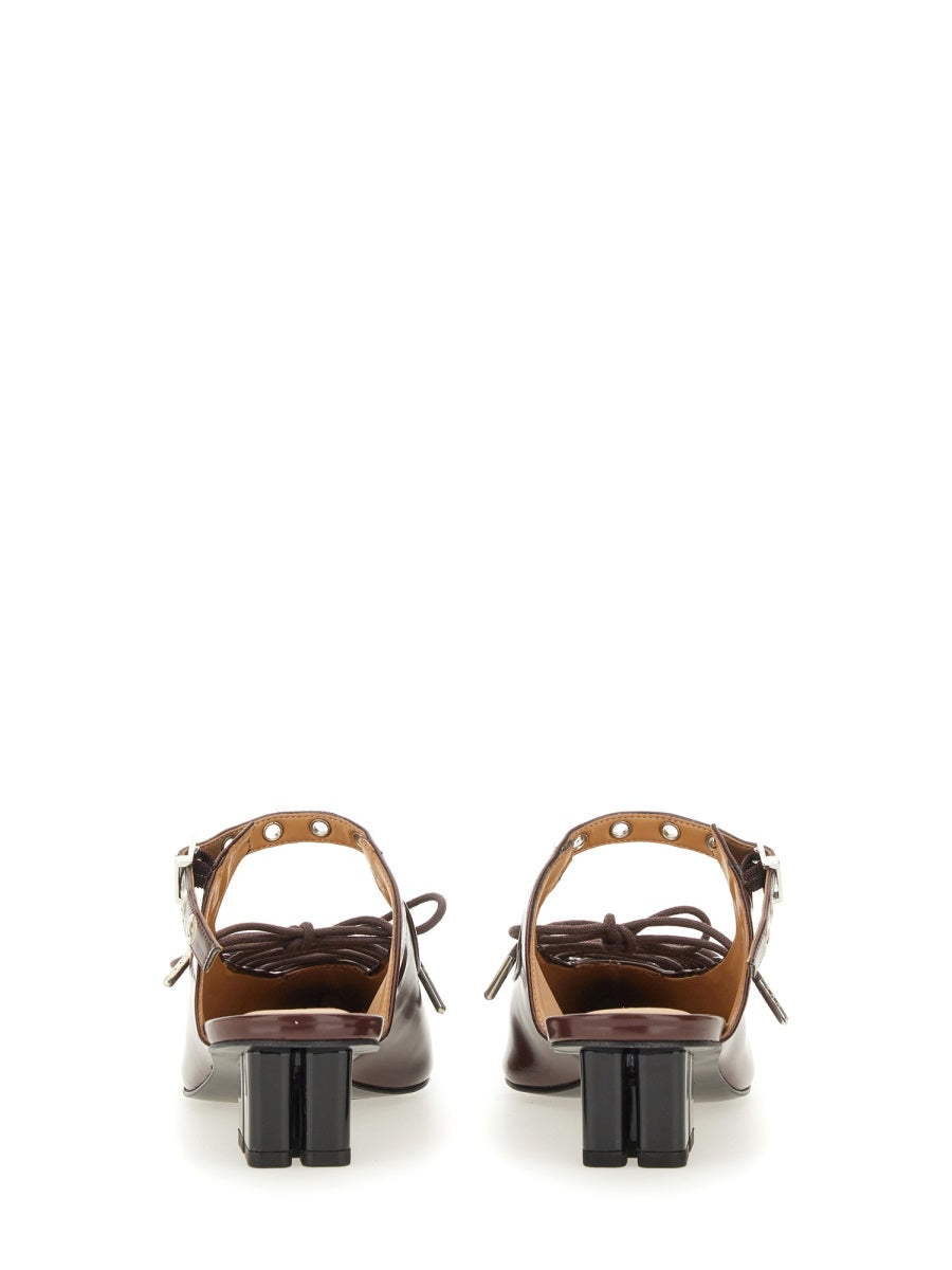 Ganni Women Mule Lace-Up GANNI
