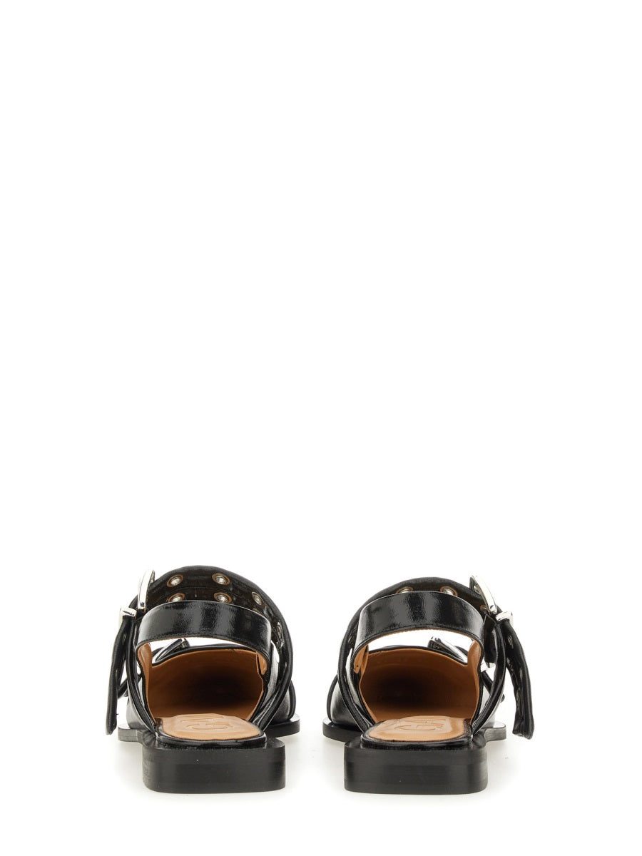 Ganni Women Ballerina Con Fibbia GANNI