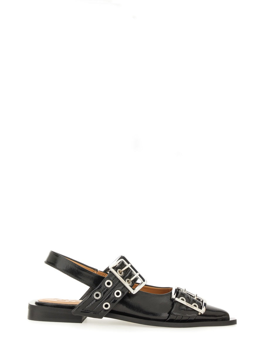 Ganni Women Ballerina Con Fibbia GANNI