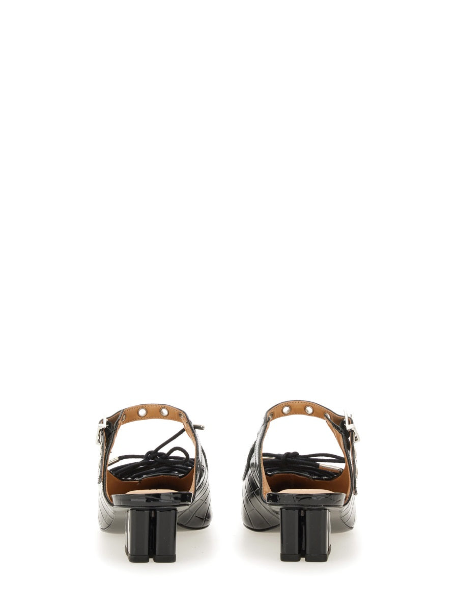 Ganni Women Mule Lace-Up GANNI