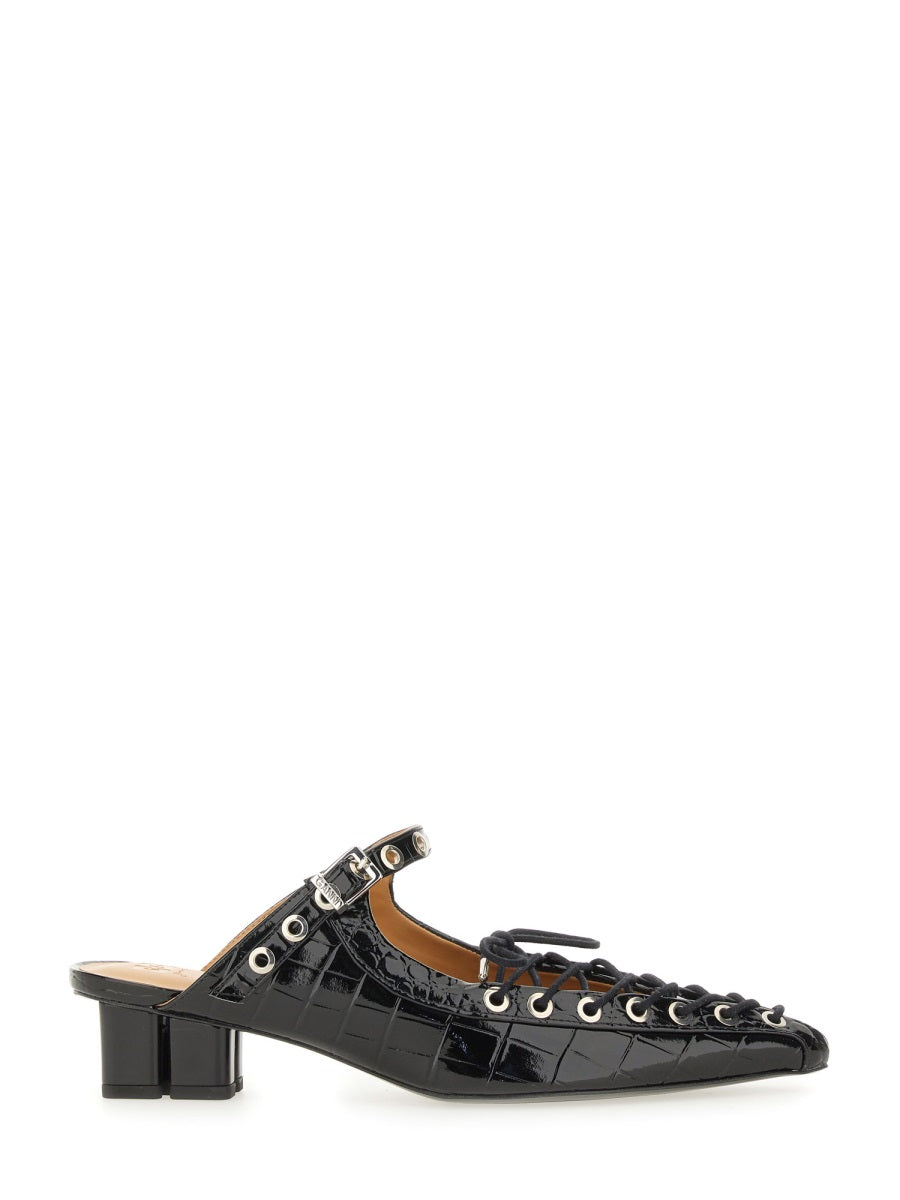 Ganni Women Mule Lace-Up GANNI