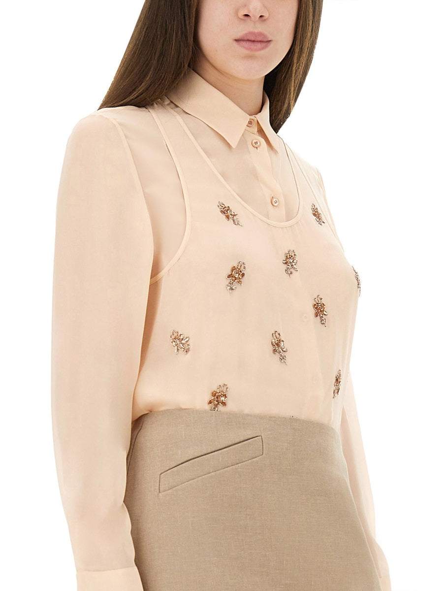 Fendi Women Embroidered Georgette Top FENDI
