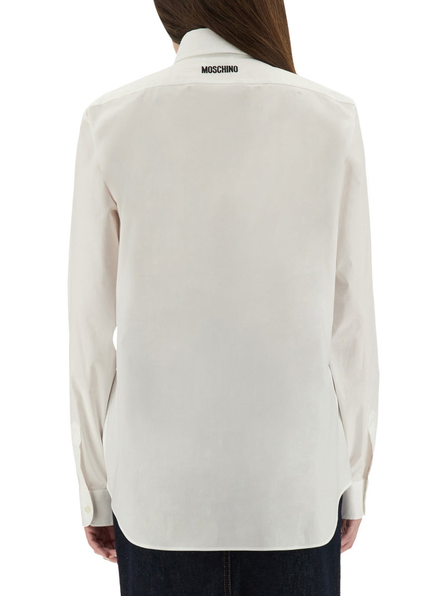 Moschino Women Shirt With "Goose" Embroidery MOSCHINO