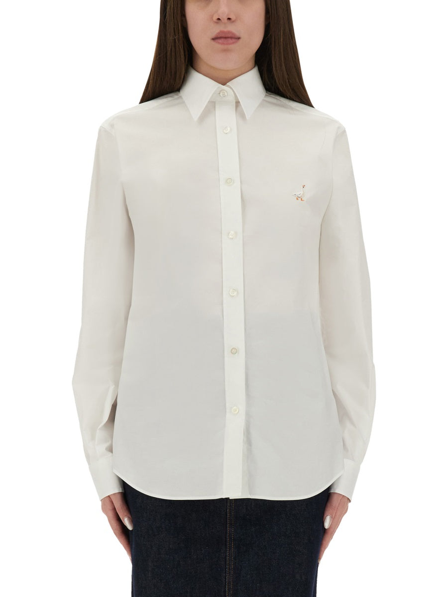 Moschino Women Shirt With "Goose" Embroidery MOSCHINO