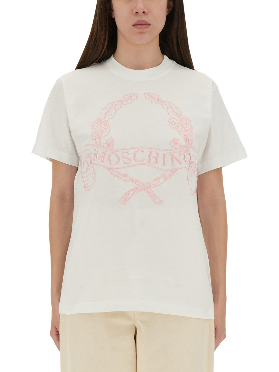 Moschino Women T-Shirt With Embroidery MOSCHINO