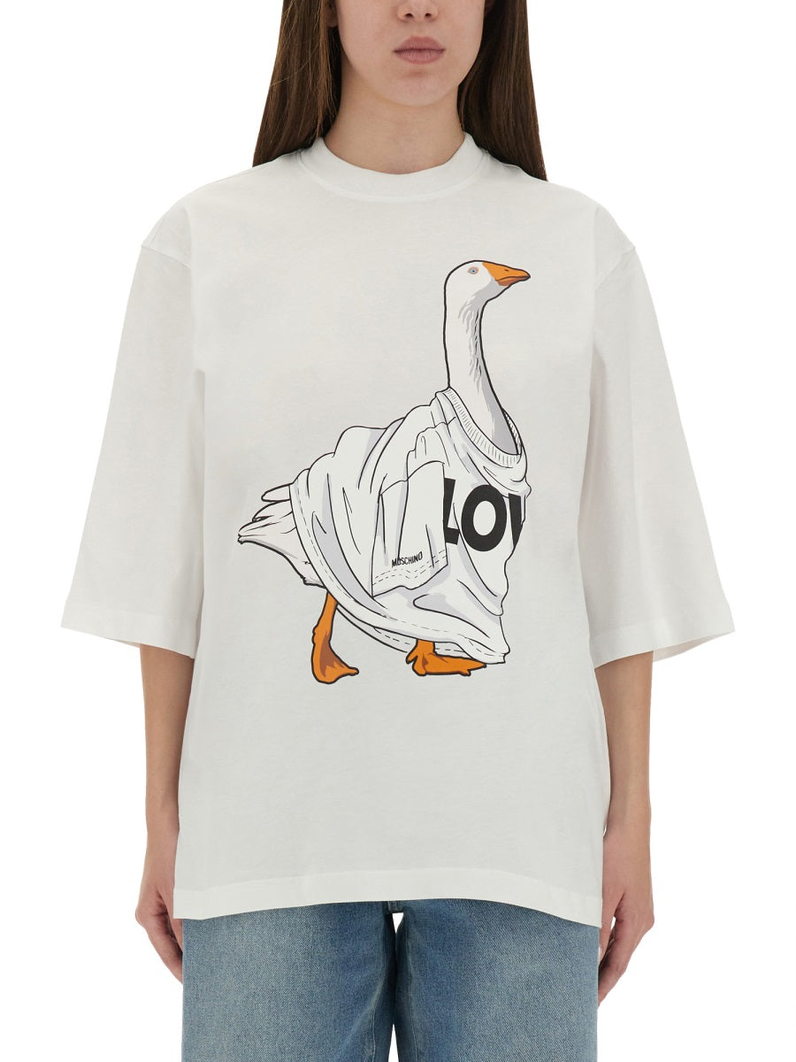 Moschino Women "Goose" Jersey T-Shirt MOSCHINO