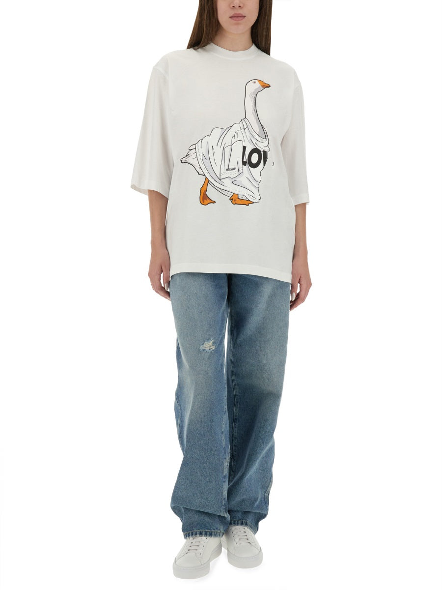 Moschino Women "Goose" Jersey T-Shirt MOSCHINO