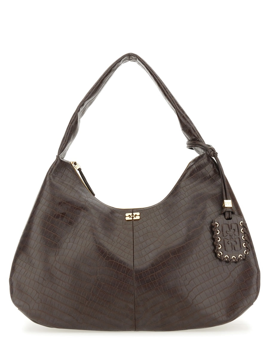 Ganni Women Hobo Bag "Croco Xxl" GANNI