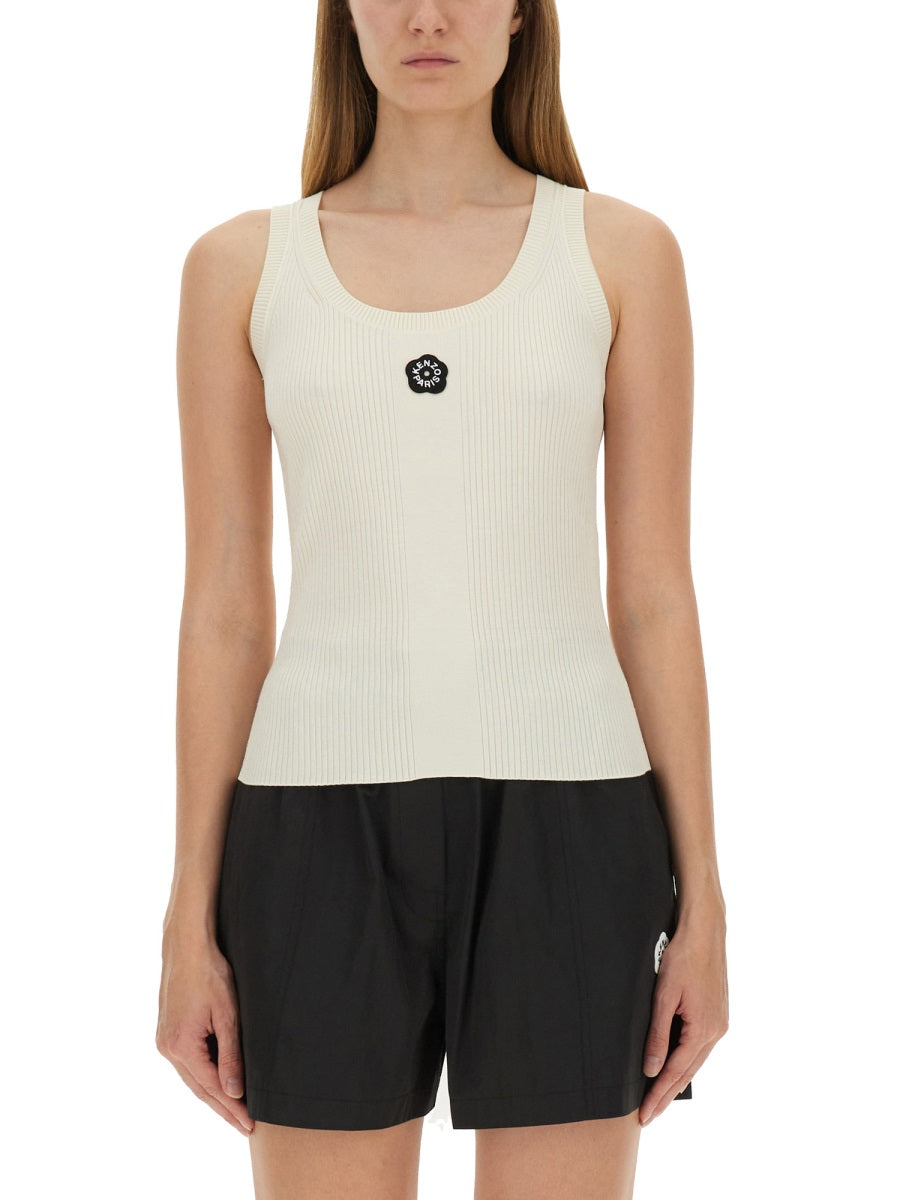 Kenzo Women Tank Top With Embroidery "Boke Flower 2.0" KENZO