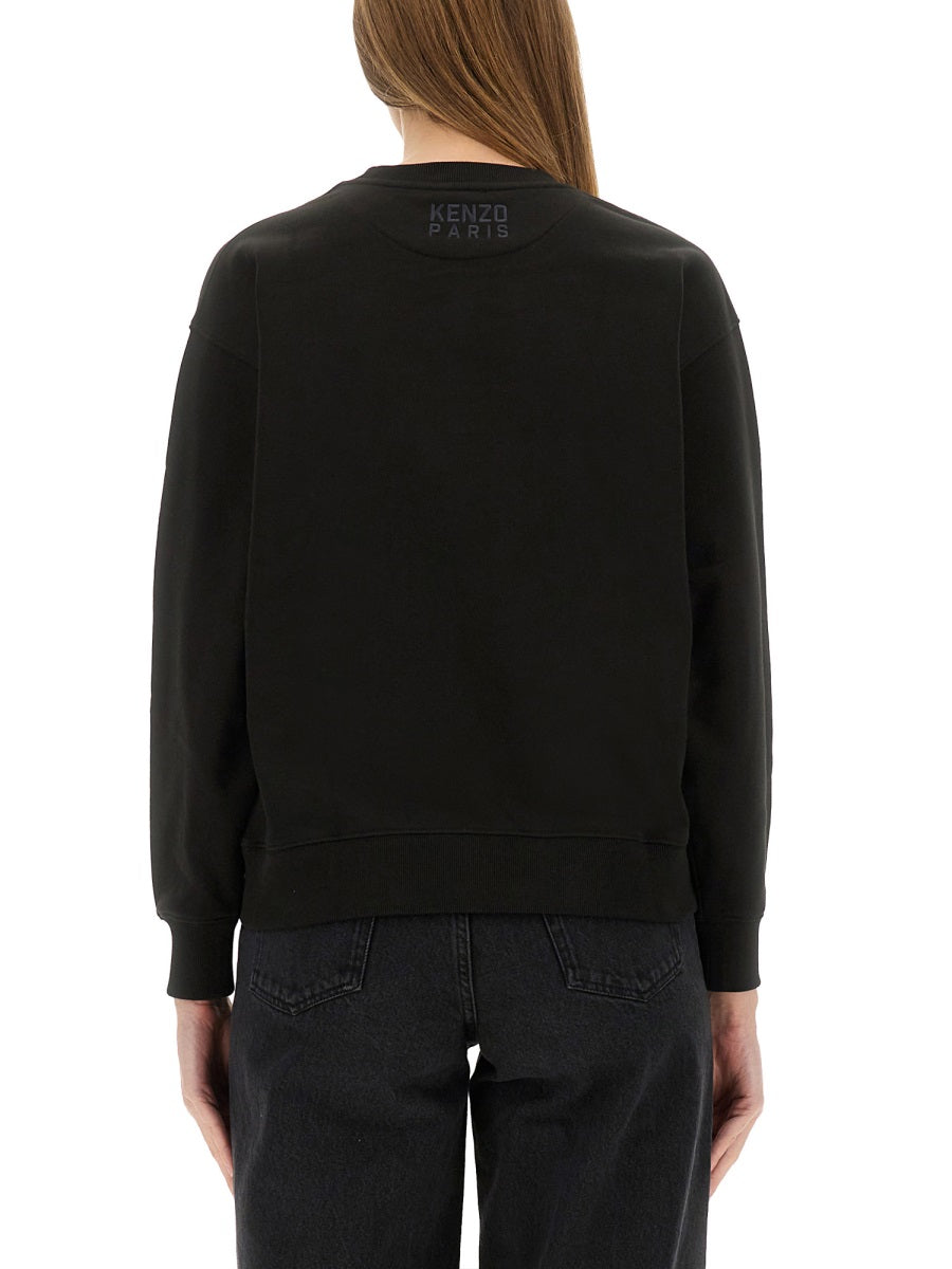 Kenzo Women Cotton Sweatshirt With "Happy Tiger" Patch KENZO
