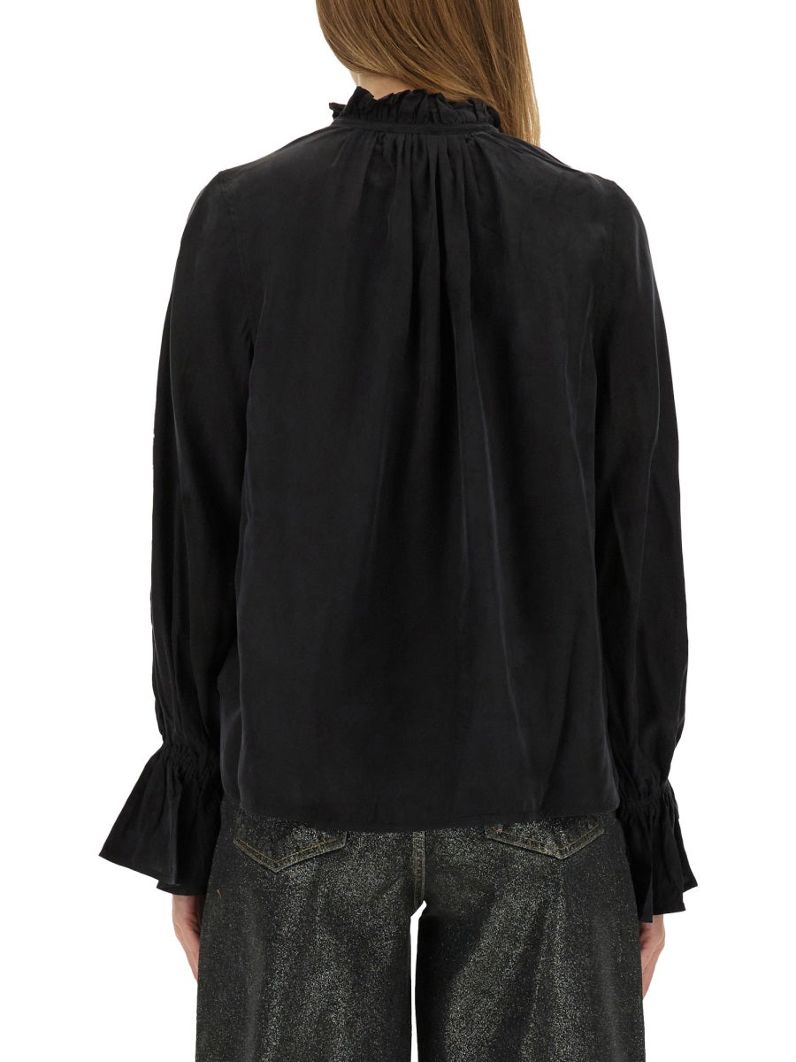 Ganni Women Fluid Cupro Shirt GANNI