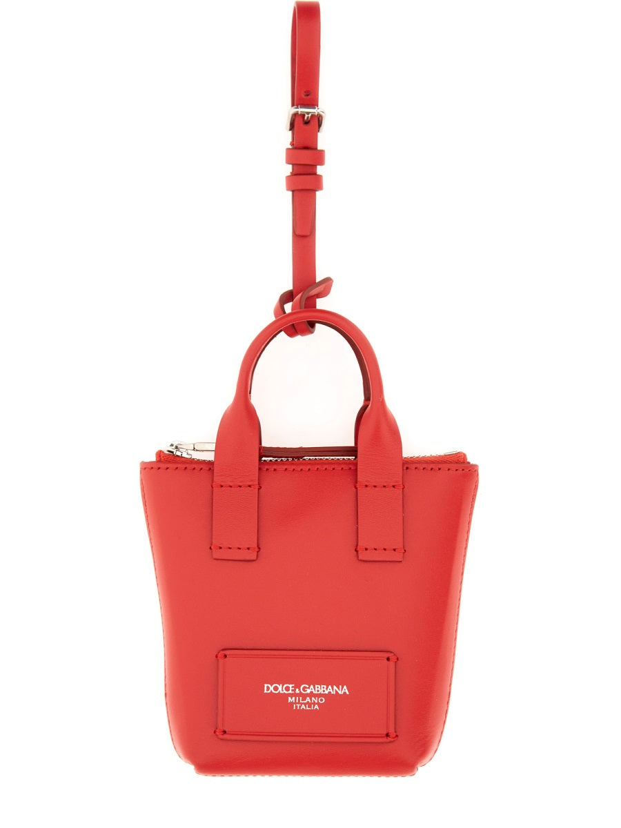 Dolce & Gabbana Men Leather "Minibag" Charm DOLCE & GABBANA