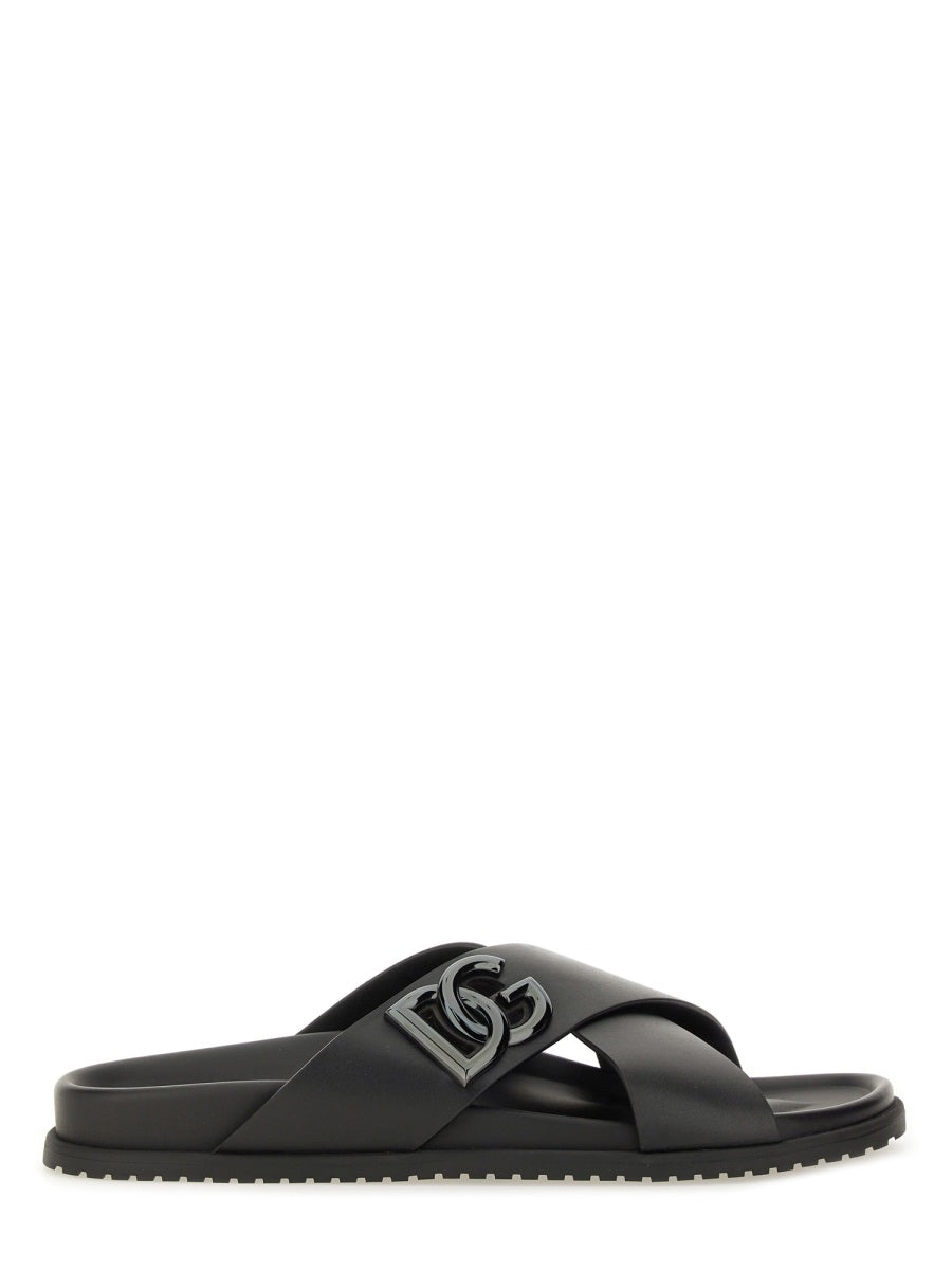 Dolce & Gabbana Men Calfskin Sandal DOLCE & GABBANA