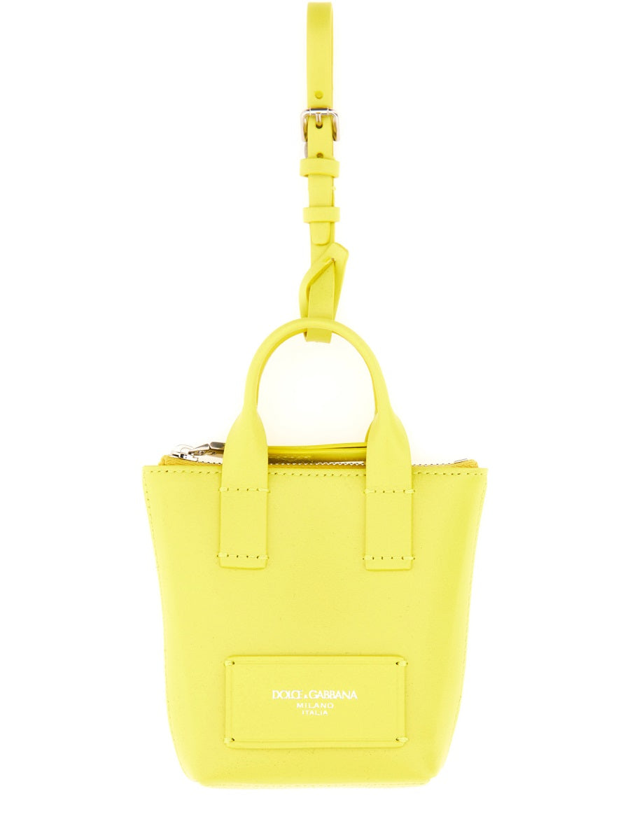 Dolce & Gabbana Men Leather "Minibag" Charm DOLCE & GABBANA