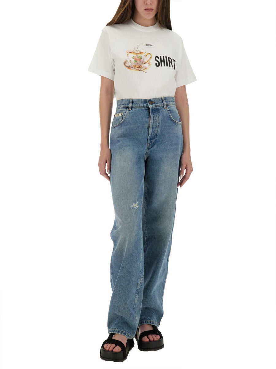 Moschino Women T-Shirt With Print MOSCHINO