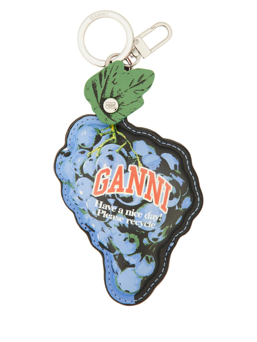 Ganni Women Keychain "Grape" GANNI