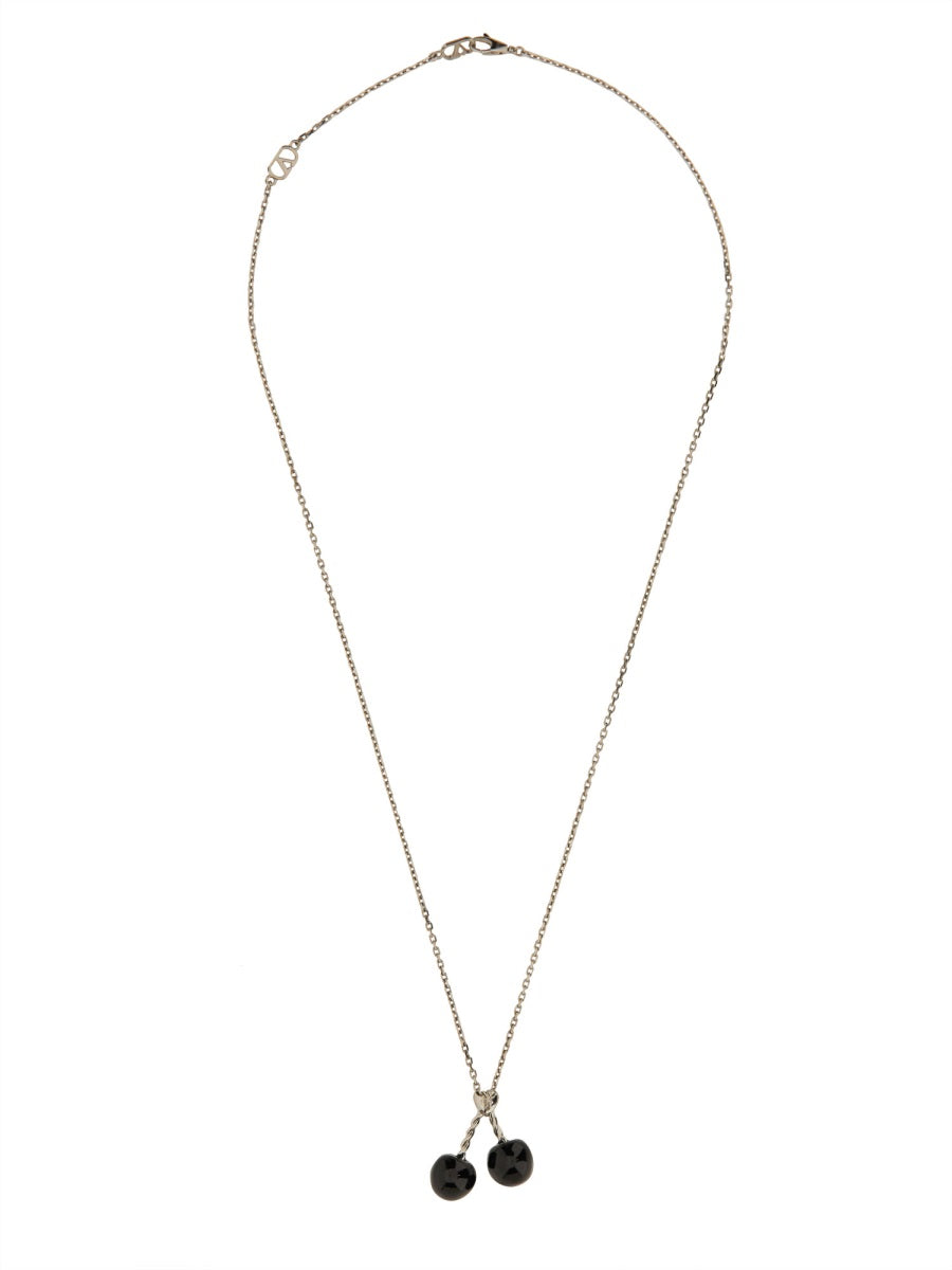 Valentino Garavani Men Chez Valentino Metal And Enamel Necklace VALENTINO GARAVANI