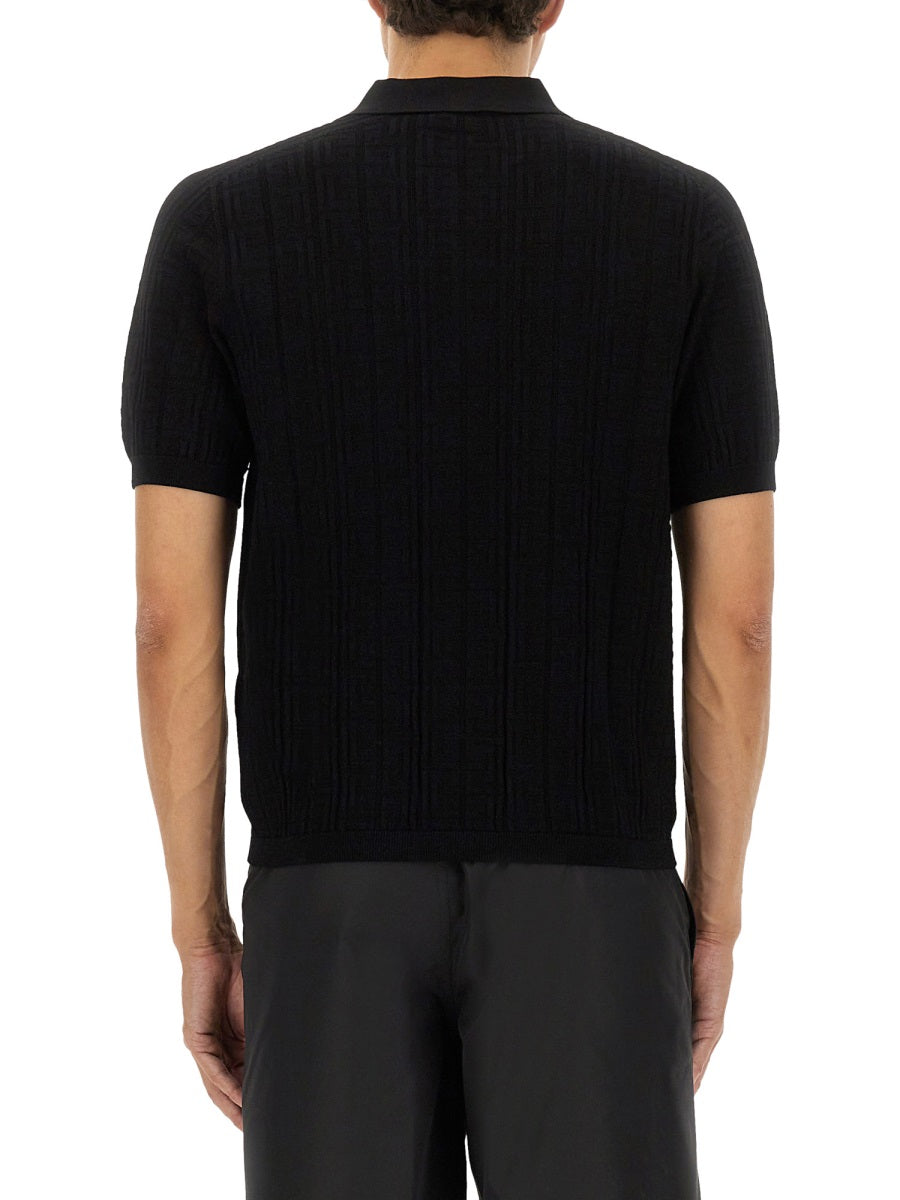 Balmain Men Knitted Polo. BALMAIN