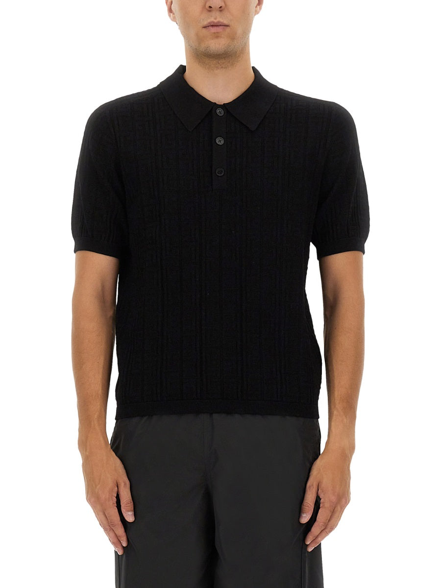 Balmain Men Knitted Polo. BALMAIN