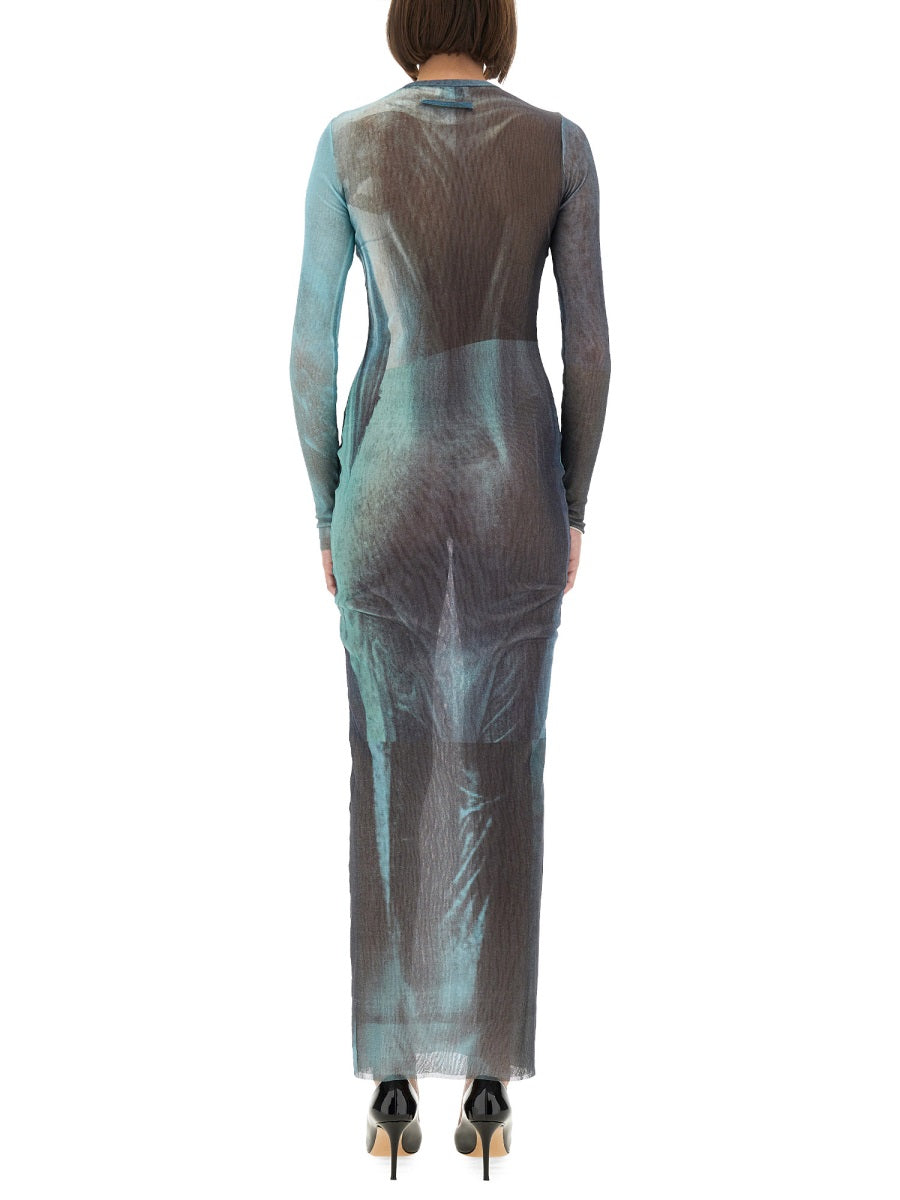 Jean Paul Gaultier Women "Water" Mesh Long Dress JEAN PAUL GAULTIER