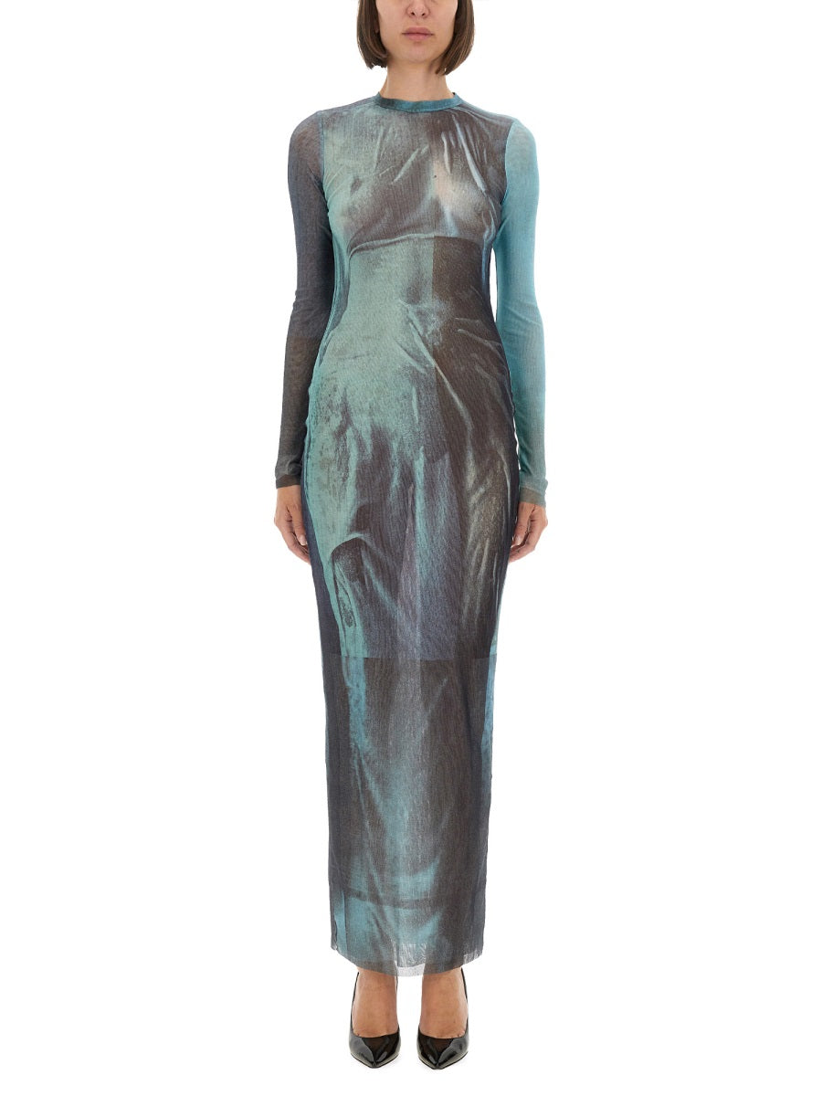 Jean Paul Gaultier Women "Water" Mesh Long Dress JEAN PAUL GAULTIER