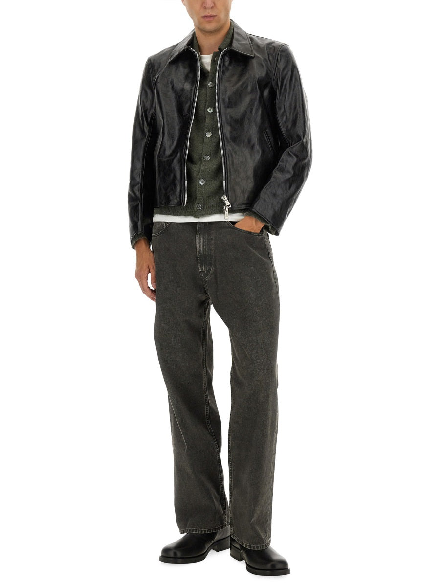 Our Legacy Men Giacca Mini In Pelle OUR LEGACY