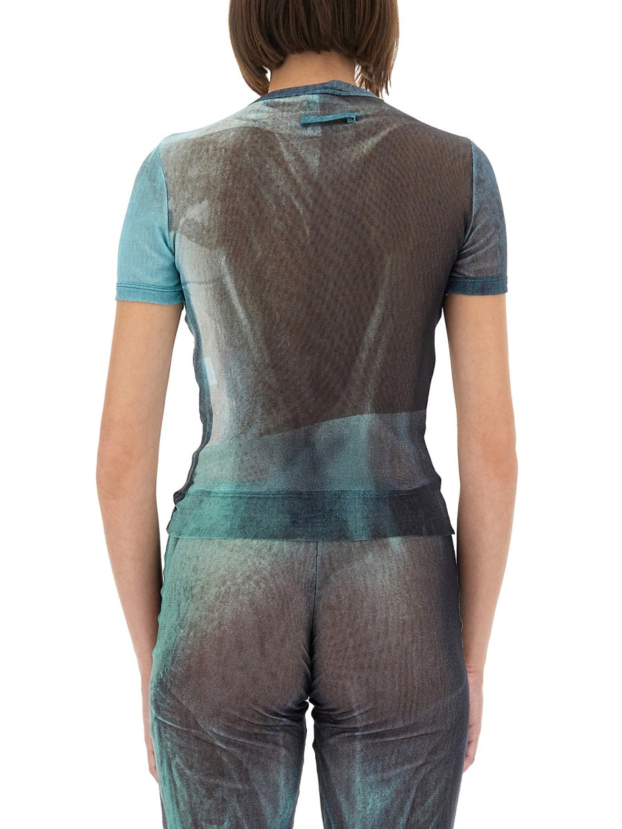 Jean Paul Gaultier Women "Water" Mesh T-Shirt JEAN PAUL GAULTIER