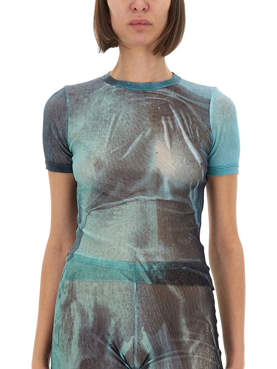 Jean Paul Gaultier Women "Water" Mesh T-Shirt JEAN PAUL GAULTIER