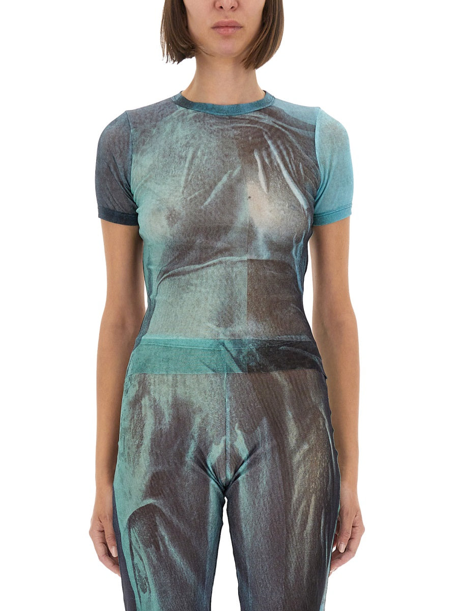 Jean Paul Gaultier Women "Water" Mesh T-Shirt JEAN PAUL GAULTIER