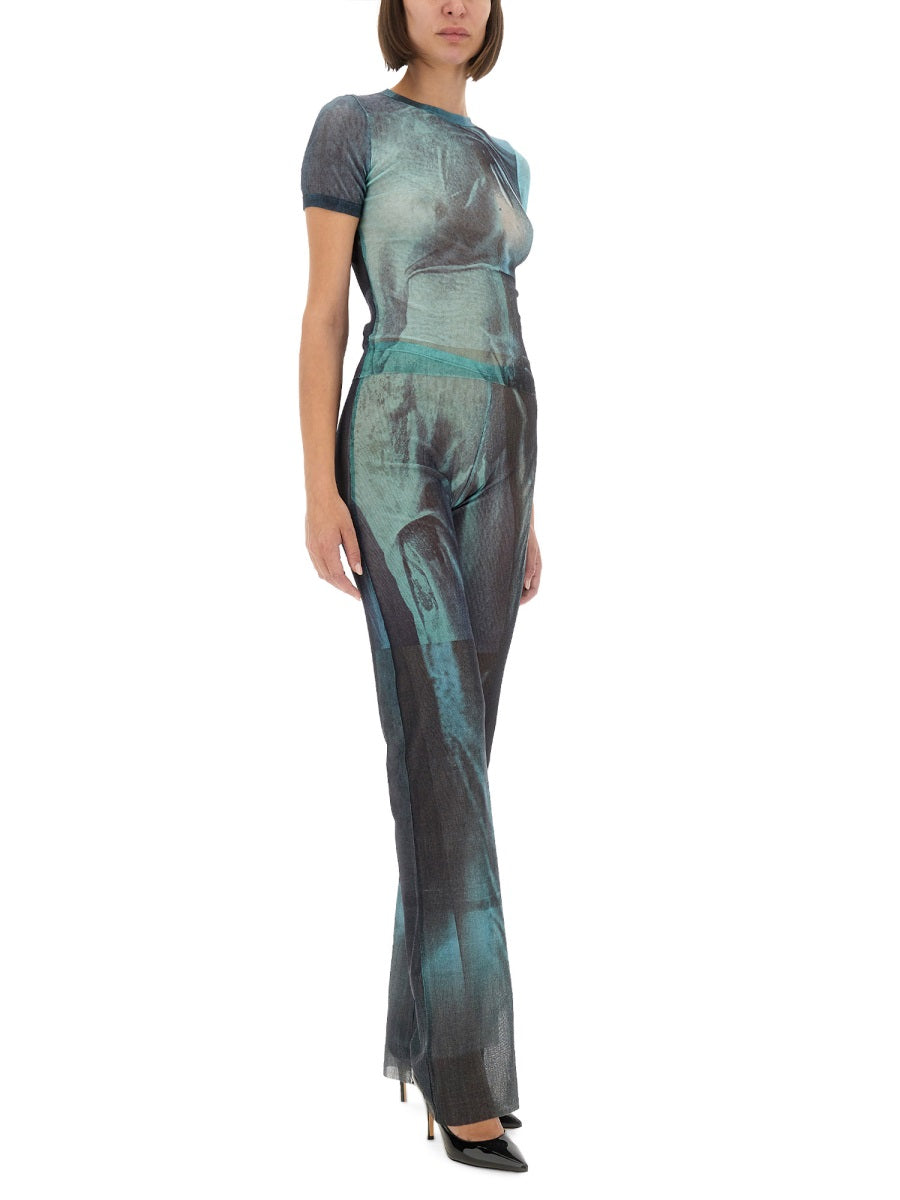 Jean Paul Gaultier Women "Water" Mesh T-Shirt JEAN PAUL GAULTIER