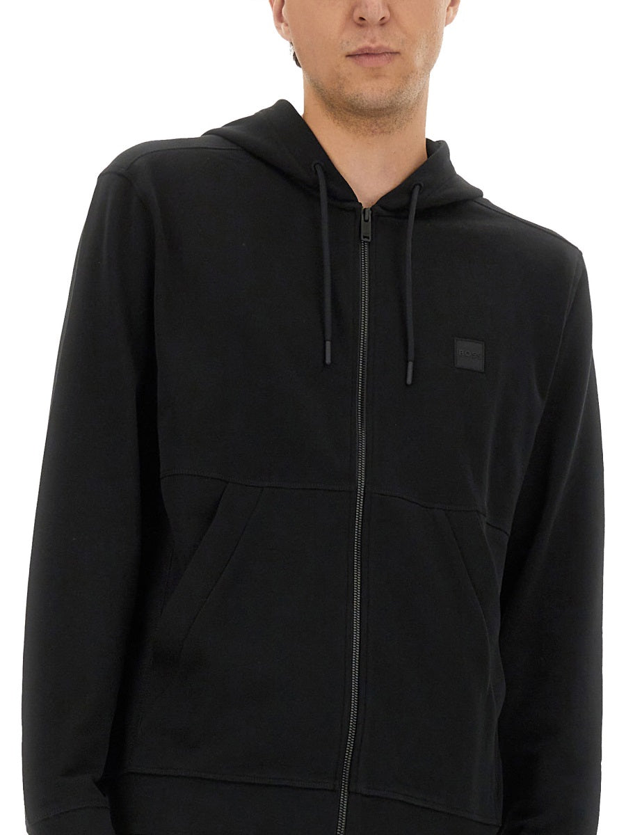 Boss Men Cotton Sweatshirt With Logo BOSS