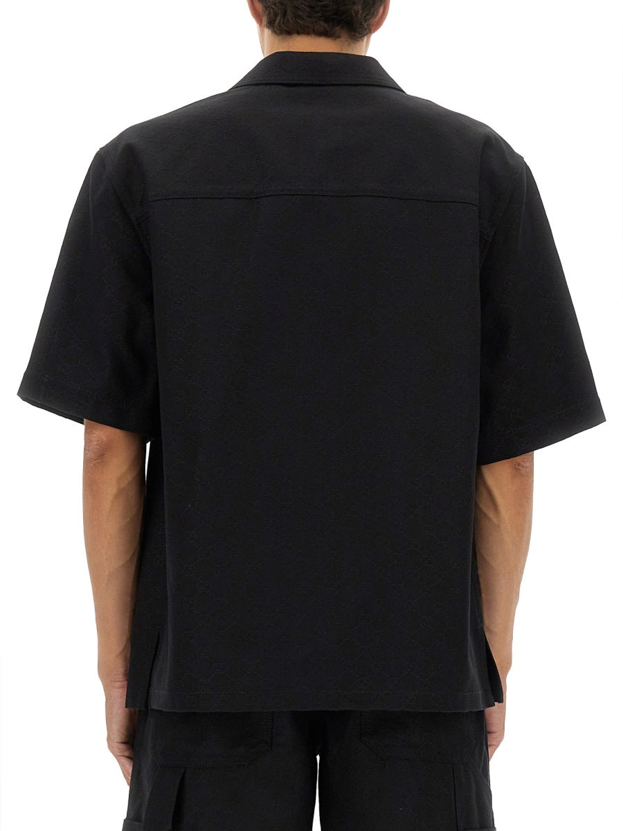 Gucci Men Gg Jacquard Shirt GUCCI