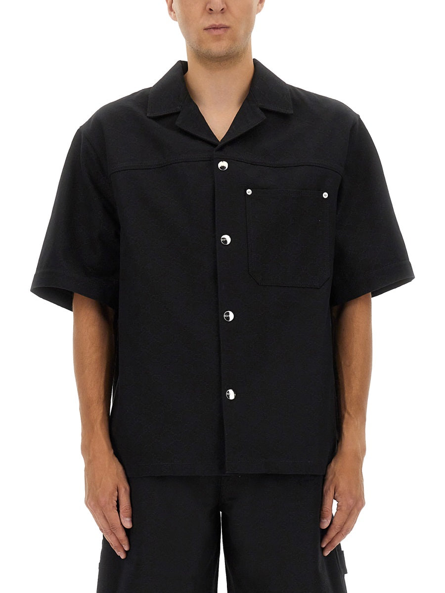 Gucci Men Gg Jacquard Shirt GUCCI