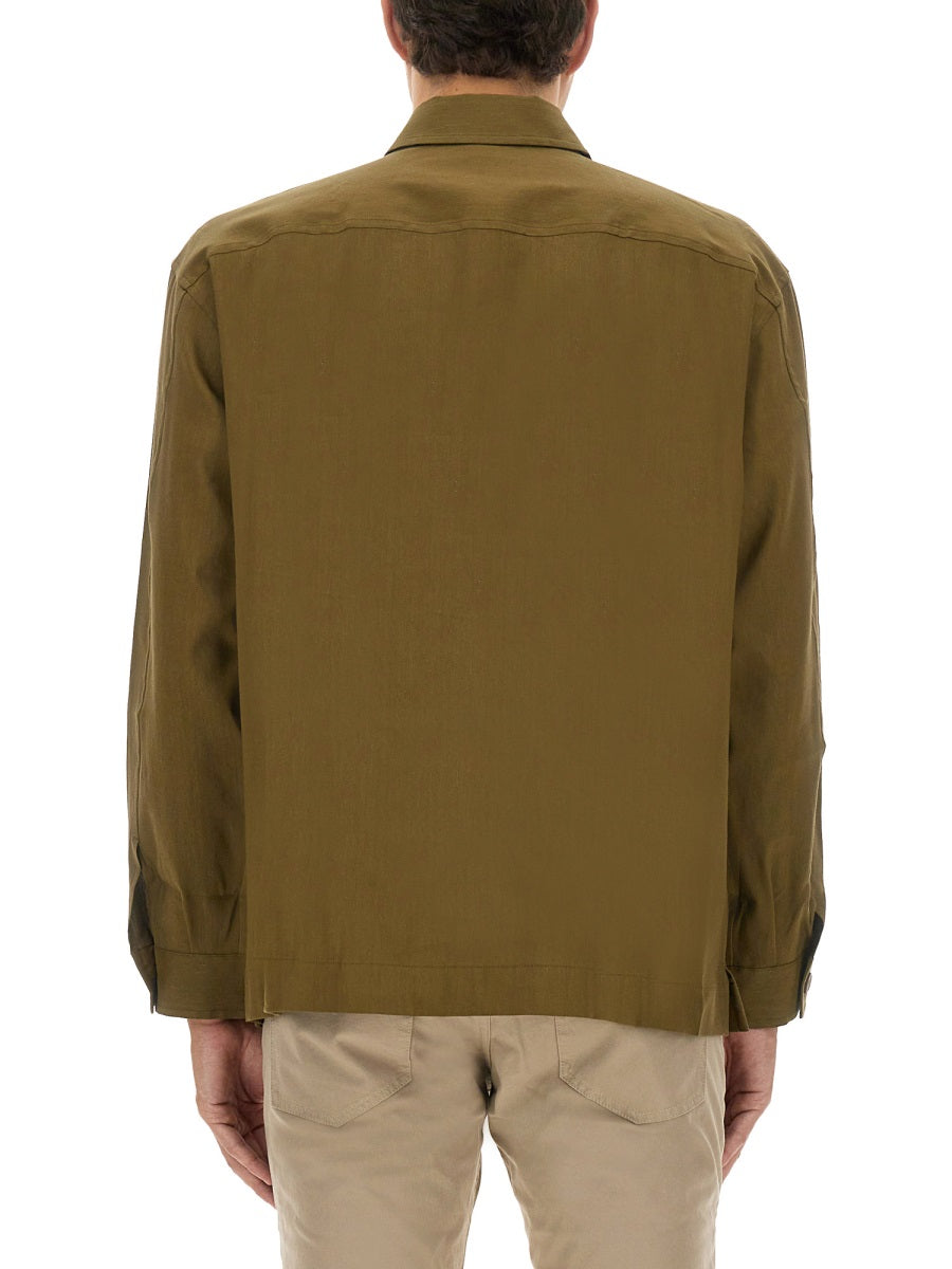 Boss Men Stretch Linen And Viscose Shirt BOSS