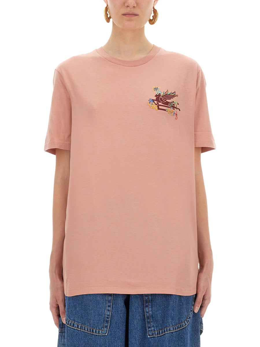 Etro Women T-Shirt With Pegasus ETRO