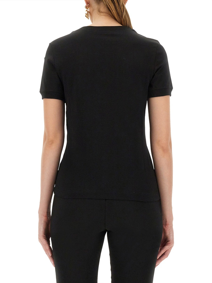Dolce & Gabbana Women Jersey T-Shirt With Dg Logo Embroidery DOLCE & GABBANA